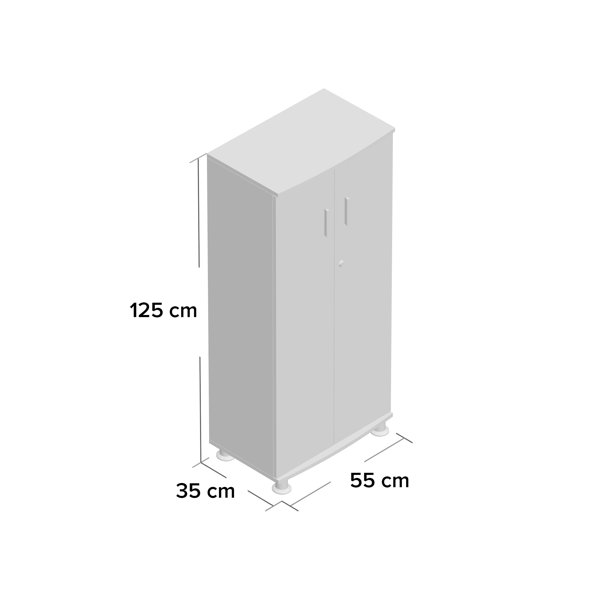 17 Stories 125 cm Aufbewahrungsschrank Anguila & Bewertungen | Wayfair.de